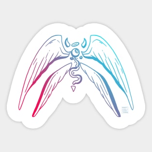 Dual Color Angel Eye Sticker